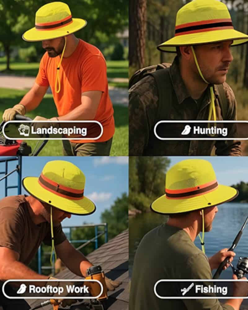 chapéu refletivo para trabalho de campo