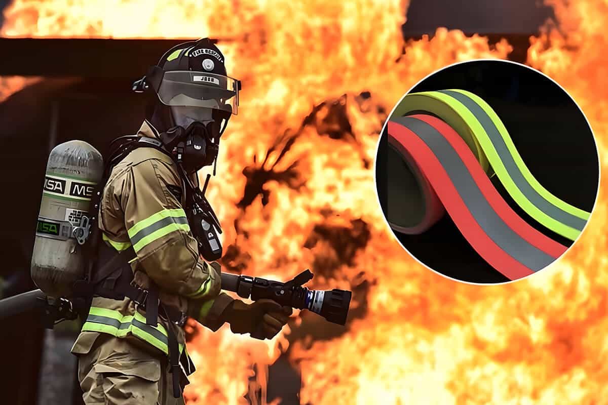 Fire resistant reflective tape