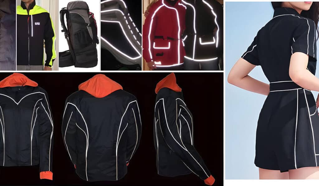 Reflective Piping for Clothing