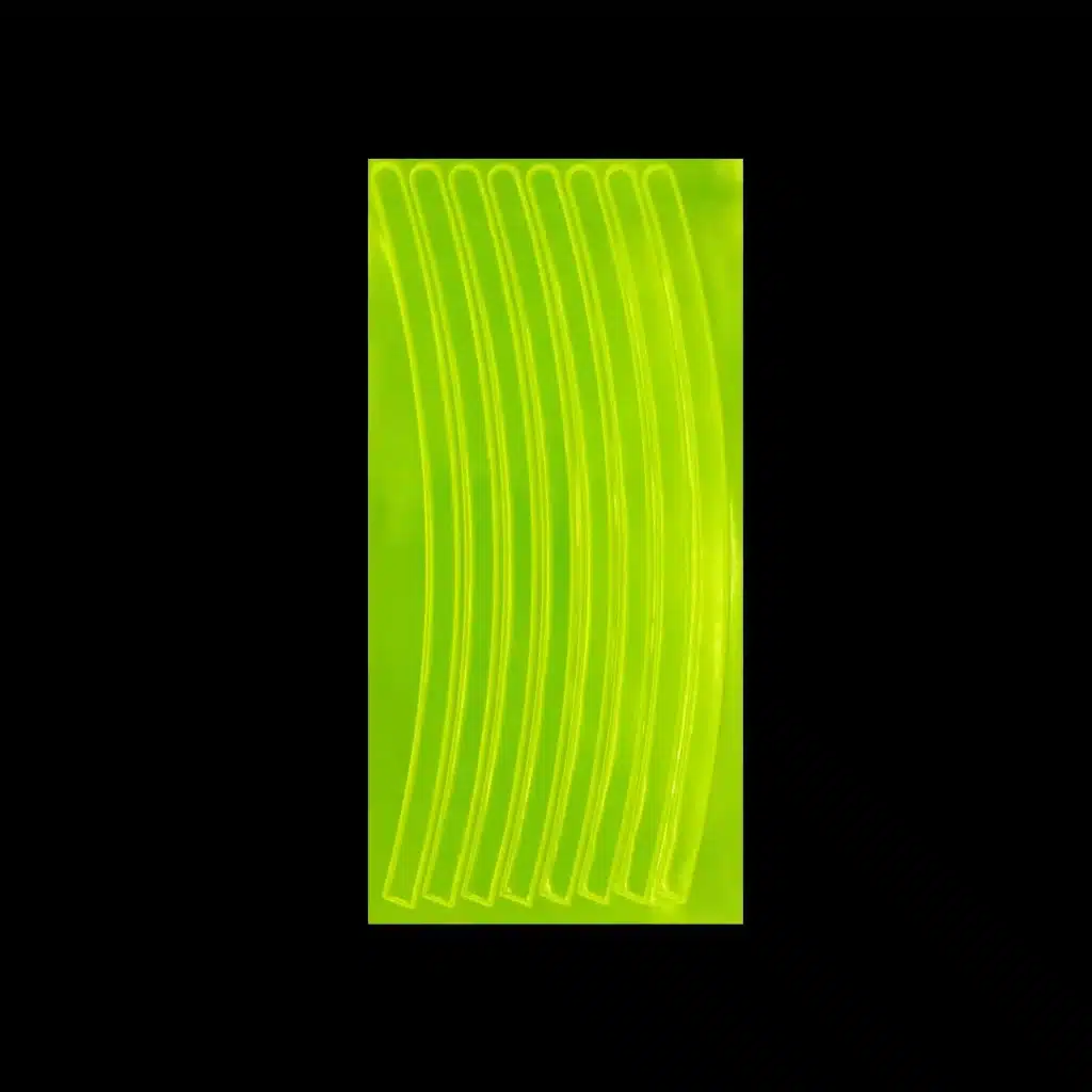 Reflective Strip Stickers MST0803, lime reflection