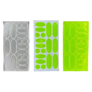 Reflective Oval Stickers MST0804 on white background