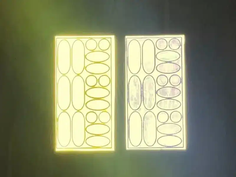 Reflective Oval Stickers MST0804, two sheets reflection